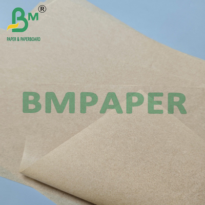 40 gr 60 gr feuilles d'emballage à l'épreuve de l'huile brune de qualité alimentaire pour l'emballage cadeau
