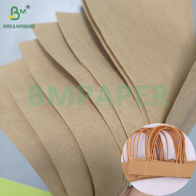 Papier kraft brun haute résistance à la traction 75 g/m² pour la fabrication de cordes en papier pour sacs