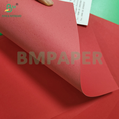 120-400gm Protection de l'environnement papier d'emballage kraft rouge pour l'emballage de cadeaux