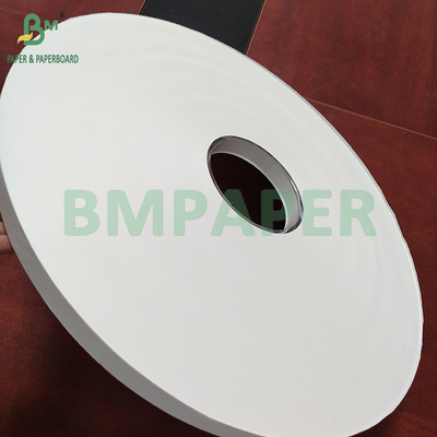 24 gm 28 gm papier d'emballage en paille blanche imprimable et revêtu en PE rouleau 50 mm 44 mm