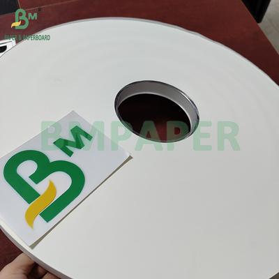 24 gm 28 gm papier d'emballage en paille blanche imprimable et revêtu en PE rouleau 50 mm 44 mm