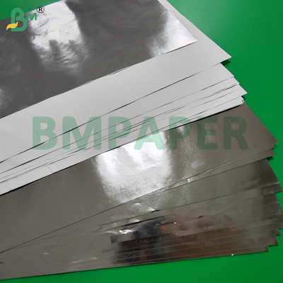Papier à résistance à l'humidité métallisé en argent d'aluminium à face unique pour étiquette de bière 70g