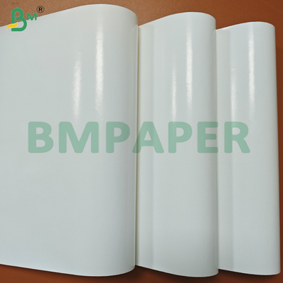 Rouleaux de papier d'étiquette de résistance à l'humidité, 75 g/m², brillant une face, mat une face