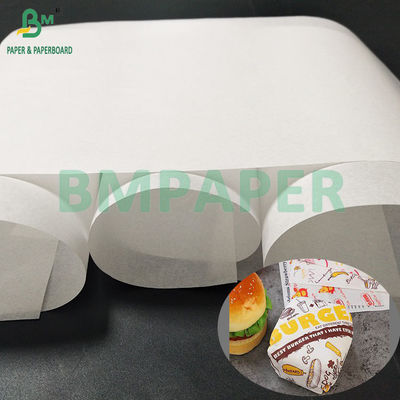 40 grammes de papier Pelleaglio blanc résistant à la graisse Kit5 Kit7 Pour les emballages de hamburgers