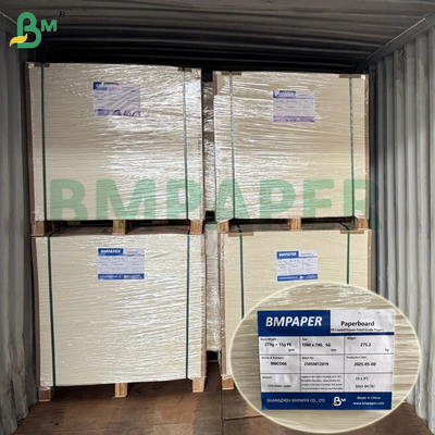 1 / S 295g + 15g PE Papier alimentaire congelé couché pour emballage de crevettes - Sans danger pour le congélateur