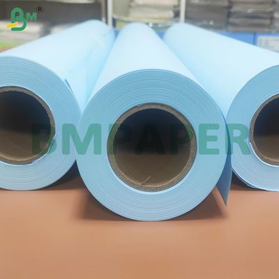 Rouleaux de papier calque bleu 80 g/m² double face pour dessins d'ingénierie