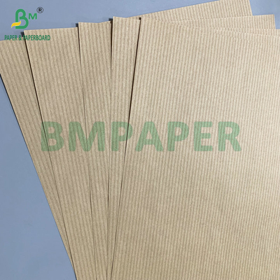 Papier kraft à rayures brunes 50 gm 60 gm à haute rigidité pour emballage de fleurs