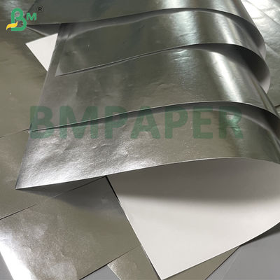 Papier argenté de qualité alimentaire 56gsm résistant aux hautes températures, enduit d'aluminium, pour l'emballage de hamburgers
