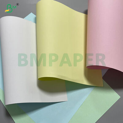 50 à 80 GSM Papier NCR à haute copie sans carbone 80 GSM Blanc / bleu / rose / vert