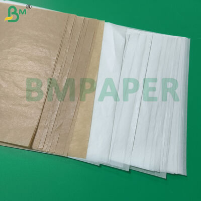 Papier de cuisson blanc et surface antiadhésive du papier 40gsm de revêtement de friteuse d'air de Brown