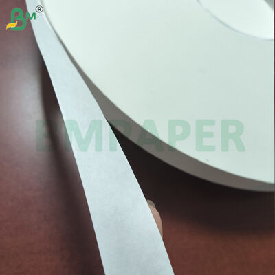 Rouleaux fendus de papier kraft blanc pour emballage de pailles 24 g/m² 35 mm rouleau