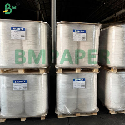 Rouleaux fendus de papier kraft blanc pour emballage de pailles 24 g/m² 35 mm rouleau