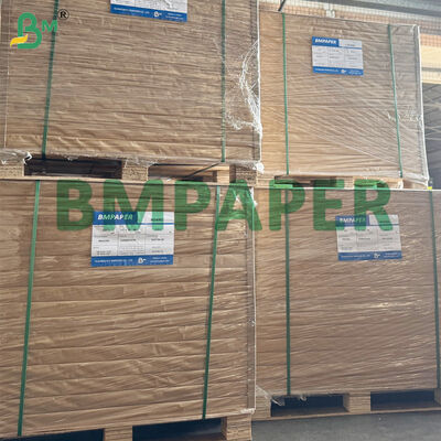 Papier kraft brun MG doublé recyclable pour emballage, papier cannelé