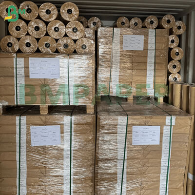 Rouleaux de papier kraft brun uni de qualité enveloppe, largeur de rouleau 75 cm