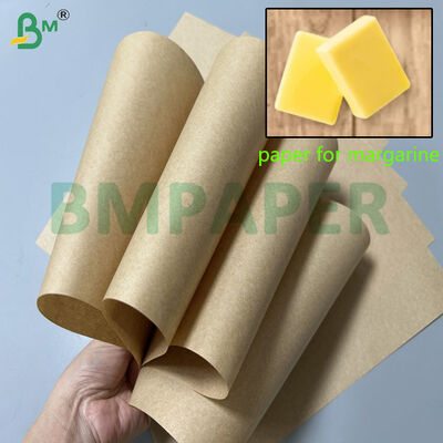 Papier sulfurisé brun 60 g/m² 70 g/m² pour margarine 1000 mm 1100 mm