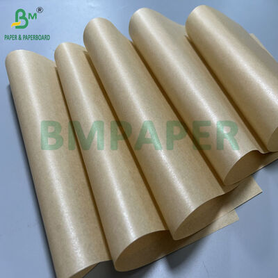 papier de cuisson de silicone de couleur de 30gsm 35gsm 40gsm Brown pour rôtir la largeur de 75cm