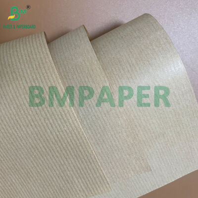 38 gm 40 gm MG papier à côtes kraft marron en rouleau pour sacs cadeaux et sacs à bagages
