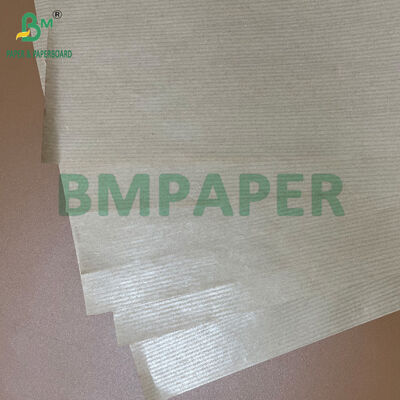 38 gm 40 gm MG papier à côtes kraft marron en rouleau pour sacs cadeaux et sacs à bagages
