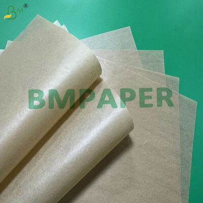 Papeterie à pâte en silicone non toxique non blanchie 40 gm 60 gm feuilles de parchemin à l'épreuve de la graisse pour les biscuits, le pain