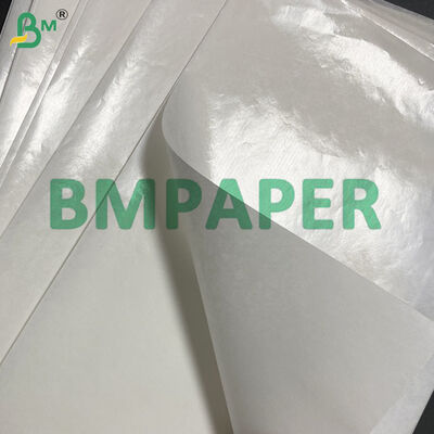 50 gm Papier d'emballage de couverts 40 g + 9 g Feuilles blanches de papier kraft poli-couchées