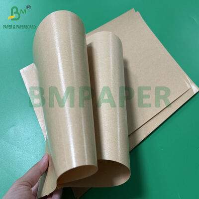 Grain alimentaire 40+9 Papier kraft brun poli-couché pour l'emballage de couverts 800 mm 900 mm