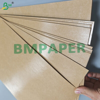 300 gm + 15 g de papier kraft brun revêtu en PE pour plateau de nourriture de rue 85 cm