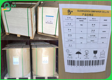 Bobina De Papel Kraft recyclé 110 - 220 gm étanche à l'humidité pour l'emballage
