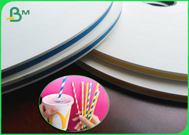 FDA 60 grammes de papier kraft non blanchi 15 mm rouleau pour la fabrication de pailles de papier