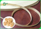Papier 100% de paille de Brown Papier d'emballage de pâte de bois de Vierge 60gsm en petit pain ou adapté aux besoins du client