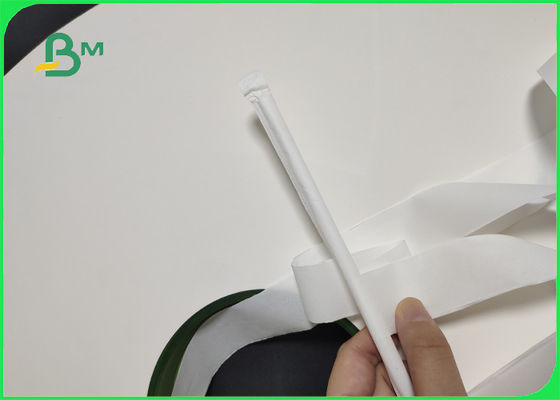 Papier d'emballage de paille alimentaire biodégradable approuvé par la FDA 32 mm 44 mm 24 26 28 gm