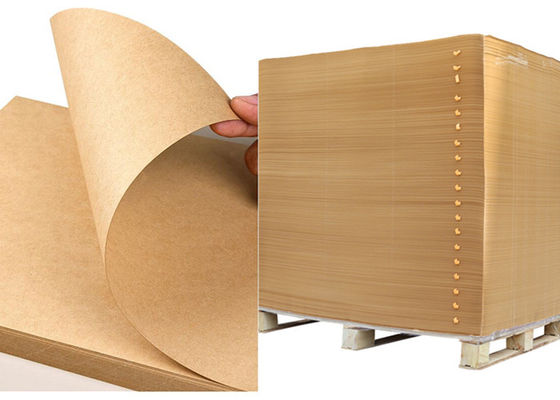 Le papier d'emballage adapté aux besoins du client par taille de Vierge de 100gsm 120gsm couvre la rigidité
