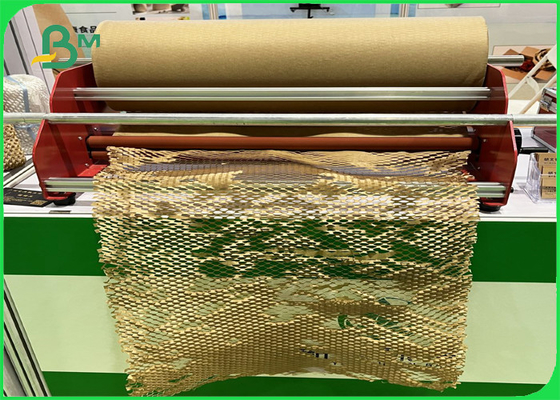 nid d'abeilles réutilisé de papier de emballage fragile de papier d'emballage du tampon 80gsm
