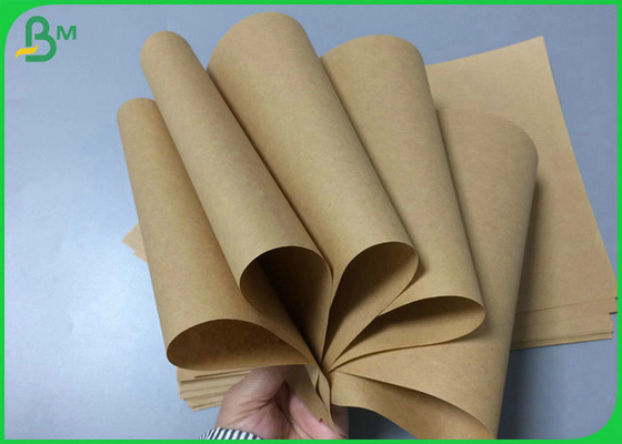 papier de catégorie alimentaire de 1000mm 1100mm 60GSM 70GSM Brown emballage pour des sacs en papier