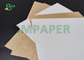 le papier blanc de dos de Papier d'emballage de dessus de 325gsm 350gsm pour catégorie comestible le paquet 72cm 76cm
