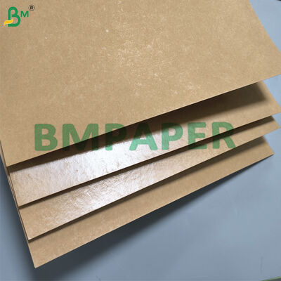 Revêtement imperméable de PE de récipient de nourriture de papier d'emballage enduit de PE de Brown d'un côté